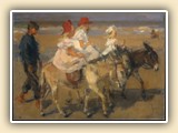 Donkey Riding on the Beach by Isaac Israels