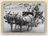 Robert Green and friend driving Rachel and Nanette (1950)